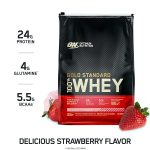 Optimum Nutrition (ON) Gold Standard 100% Whey Protein Powder - 10 lbs, 4.54 kg