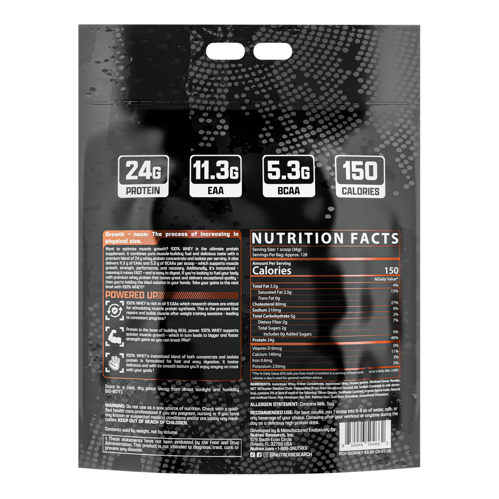 NUTREX RESEARCH 100% WHEY BLEND 10LBS - Image 2