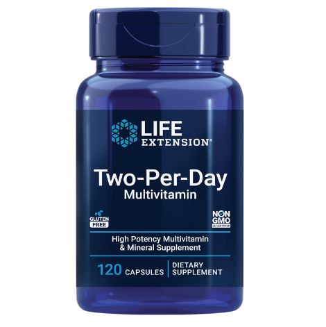 LIFE EXTENSION TWO PER DAY MULTIVITAMIN 12O TABLETS
