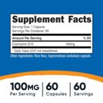 NUTRICOST C0Q10 100MG 60 CAPSULES - Image 2