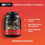 OPTIMUM NURTITION (ON) GOLD STANDARD 100% WHEY PROTEIN POWDER - Image 5