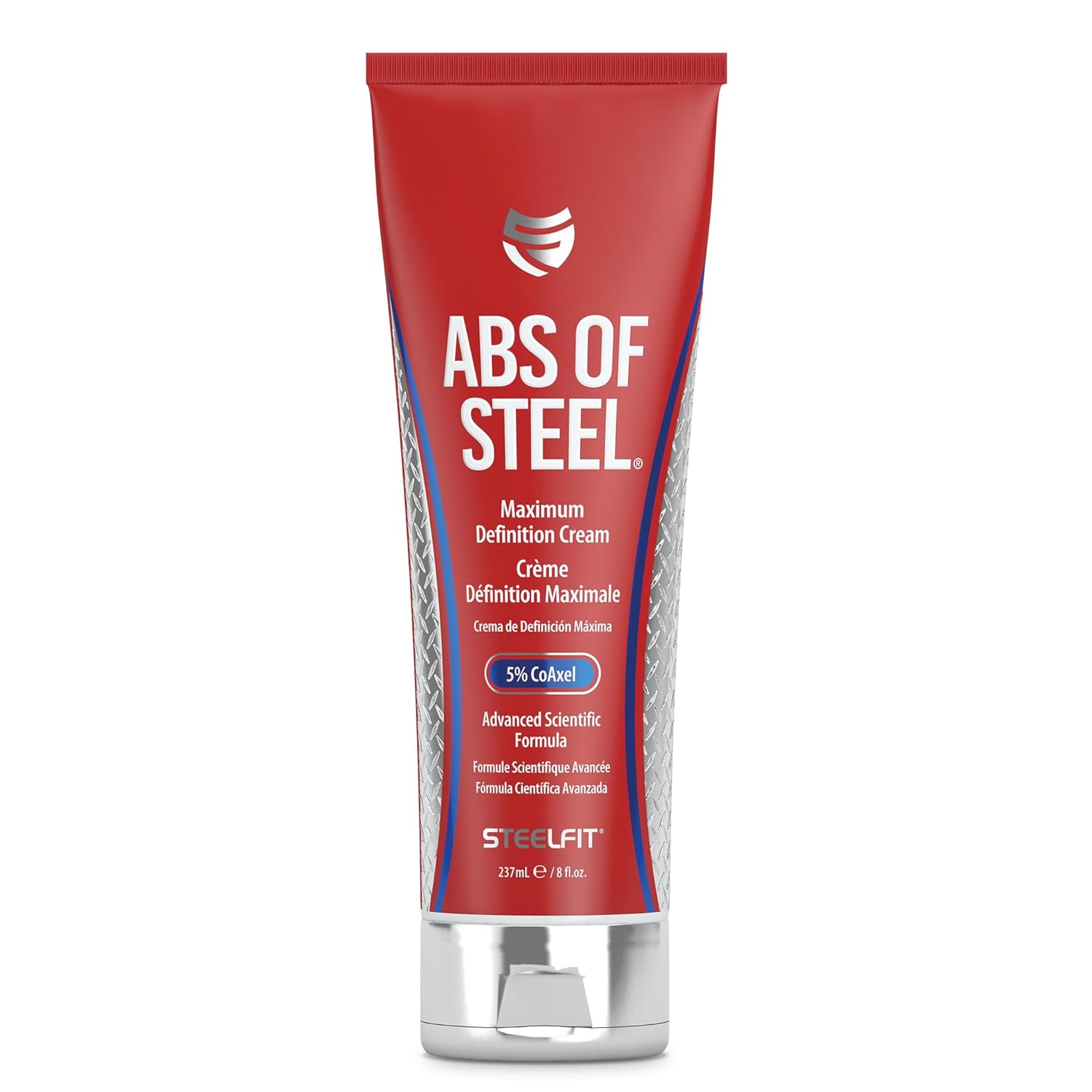 STEELFIT ABS OF STEEL MAXIMUM DEFINITION CREAM WITH 5% COAXEL, 8 fl oz (237ml)