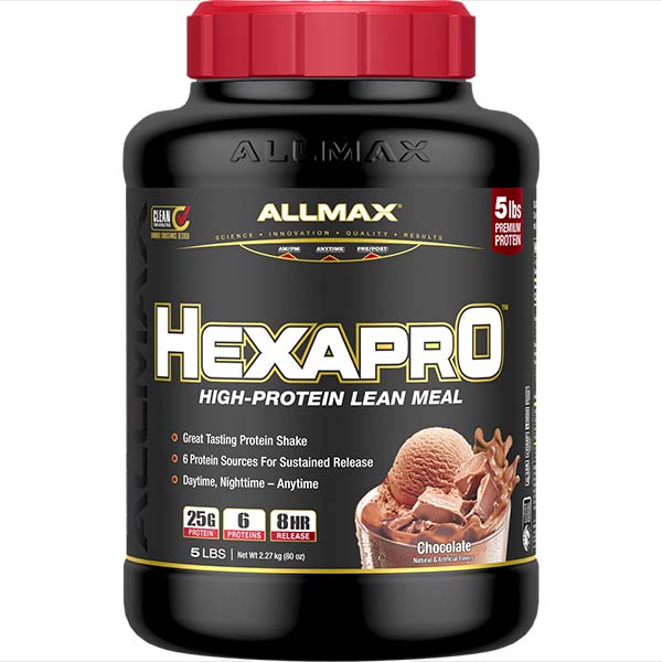 ALLMAX-HEXAPRO.jpg ALLMAX NUTRITION HEXAPRO HIGH PROTEIN LEAN MEAL 5LBS - Image 1