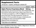 ALPHA SUPPS THERMO EXTREME FAT BURNER 60 CAPSULES - Image 2