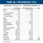 APPLIED NUTRITION PUMP 3G PRE WORKOUT WITH CAFFEINE 50 SERVINGS - Image 3