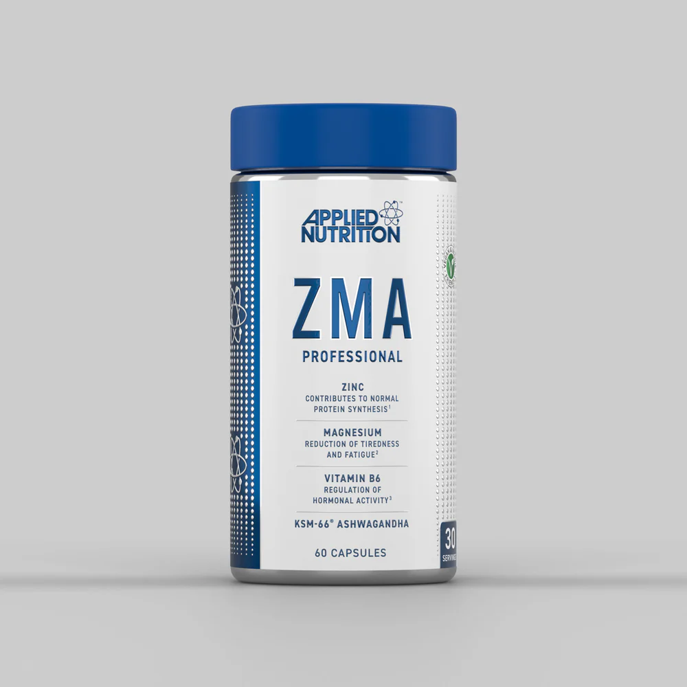 APPLIED-ZMA-1.webp APPLIED NUTRITION ZMA PROFESSIONAL ADDED KSM-66 ASHWAGANDHA 60 CAPSULES - Image 1