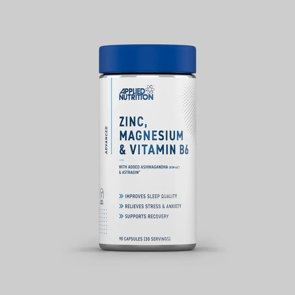 APPLIED NUTRITION Zinc, Magnesium & Vitamin B6 Capsules With Ashwagandha (ZMA) 90 Capsules