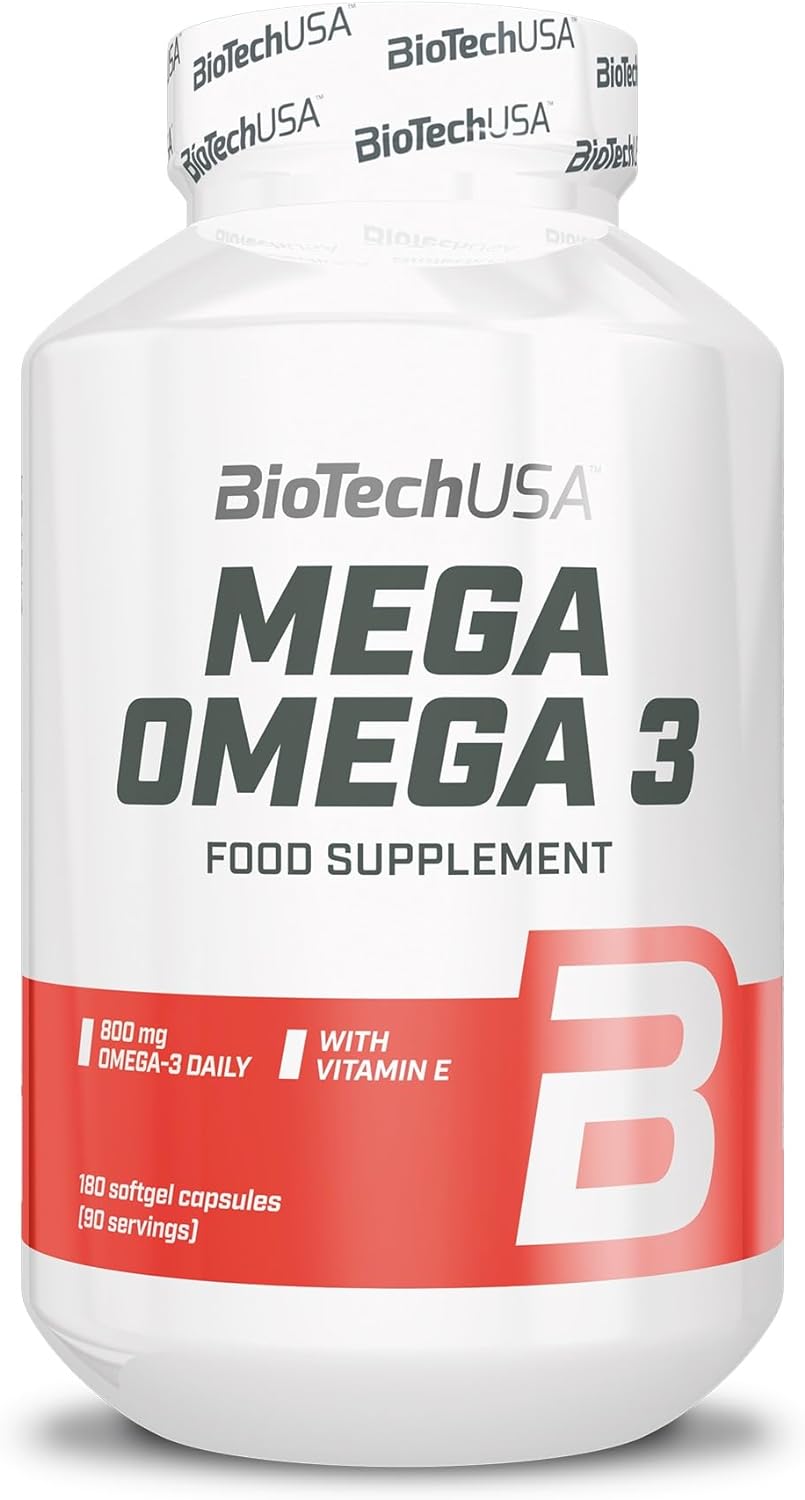 BIO-OMEGA.jpg BIOTECH USA MEGA OMEGA-3 90 SOFTGELS CAPSULES - Image 1