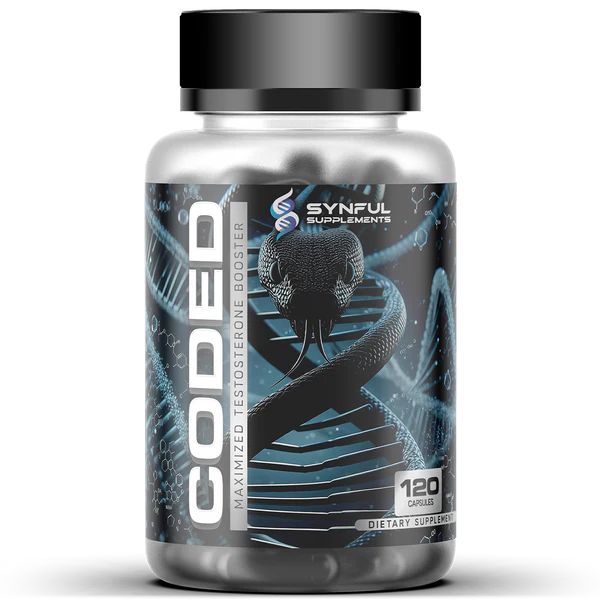 Synful Supplements Coded: Male Test Booster | Superior Test Boosters | 30 Servings