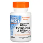 Doctor's Best Digestive Health, Probiotic with LactoSpore, 2 Billion, 60 Veggie Caps
