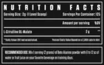 DEXTER JACKSON BLACK SERIES CITRULLINE MALATE 125 SERVINGS - Image 2