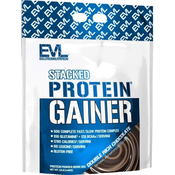 EVLUTION NUTRITION STACKED PROTEIN GAINER (12LB)