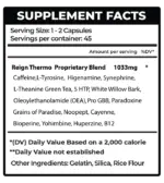 FREEDOM FORMULATION REIGN EXTREME FAT BURNER 90 CAPSULES - Image 2