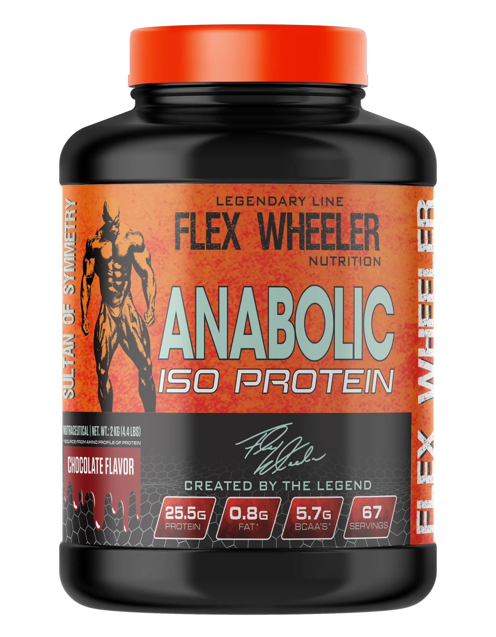 FlexWheelerAnaboliC-iso.webp FLEX WHEELER NUTRITION ANABOLIC ISOLATE PROTEIN 4.4LBS (2KG) - Image 1
