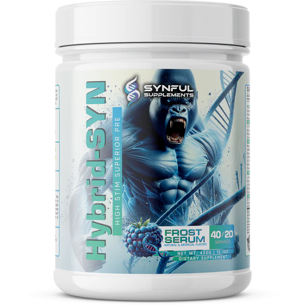 SYNFUL SUPPLEMENTS HYBRID-SYN HIGH STIM SUPERIOR PRE-WORKOUT 40 SERVINGS