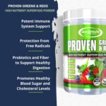 GASPARI NUTRITION PROVEN GREENS & REDS HIGH NUTRIENT SUPERFOOD POWDER 30 SERVINGS (IMPORTED) - Image 3