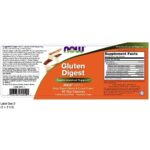 NOW FOODS GLUTEN DIGEST (GASTROINTESTINAL SUPPORT) 60 VEG CAPSULES - Image 3