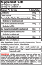 MUSCLETECH HYDROXYCUT HARDCORE NEXT GEN - 100 CAPSULES - Image 2