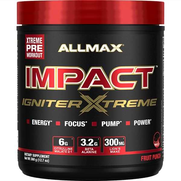 IMPACT-XTREME-1.jpg ALLMAX NUTRITION - IMPACT IGNITER EXTREME PRE WORKOUT - Image 1