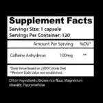 INSANE LABZ CAFFEINE 120 CAPSULES - Image 2