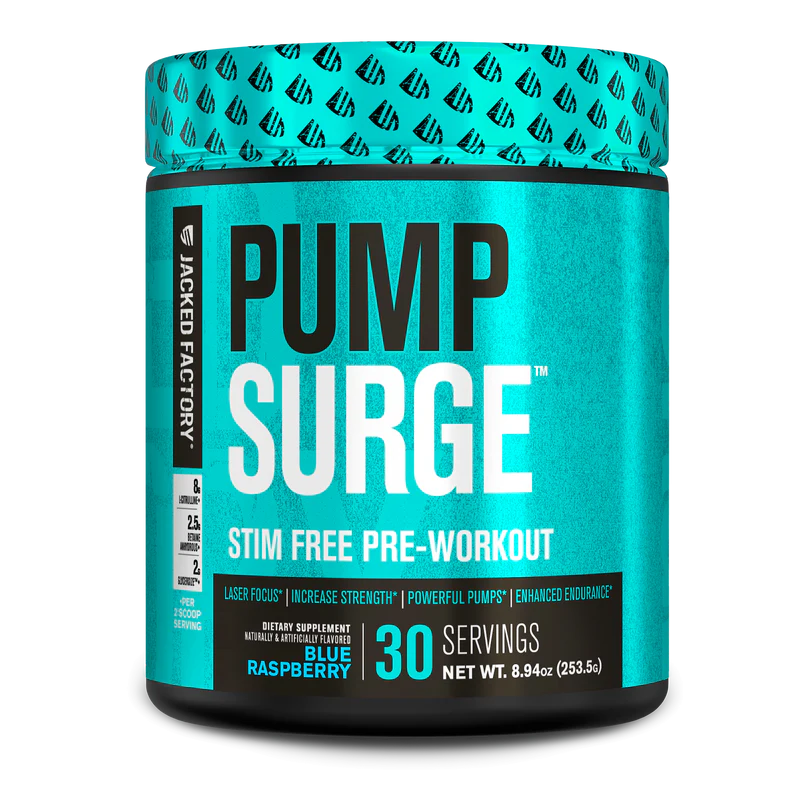 JACKED FACTORY PUMP SURGE STIM-FREE PRE-WORKOUT 30 SERVINGS