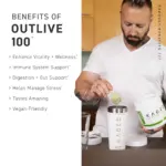 KAGED  OUTLIVE 100 ORGANIC SUPER FOOD GREENS 30 SERVINGS - Image 5