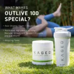 KAGED  OUTLIVE 100 ORGANIC SUPER FOOD GREENS 30 SERVINGS - Image 3
