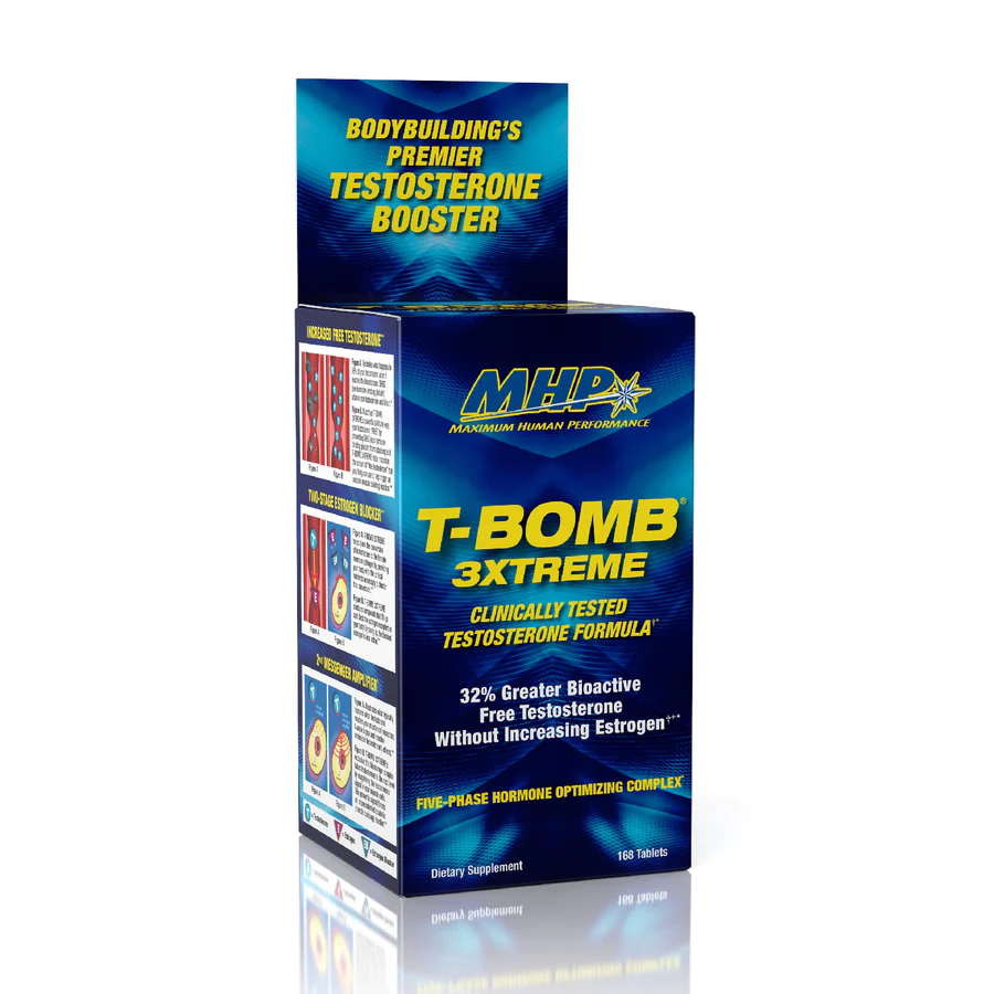MHP T-BOMB 3XTREME TESTOSTERONE BOOSTER 168 CAPSULES