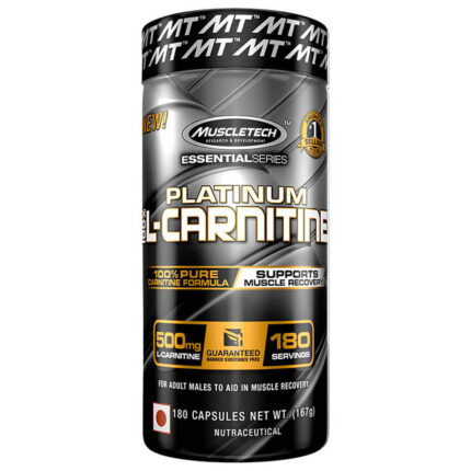MuscleTech Platinum Carnitine, 180 capsules, Unflavoured