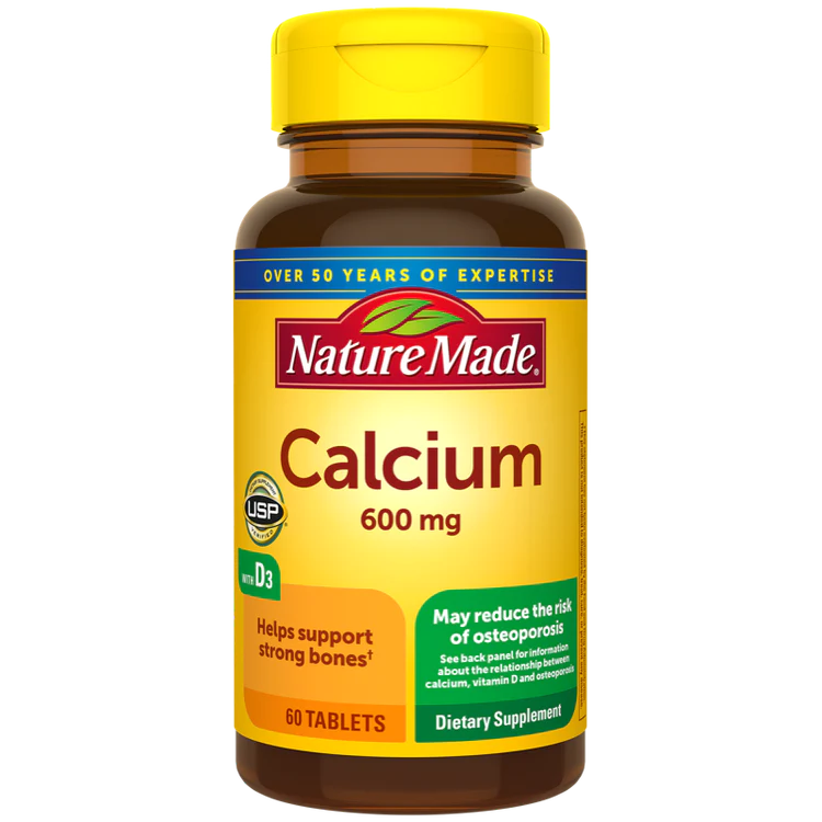 Nature Made Calcium 600 Mg With Vitamin D3 60 Tablets