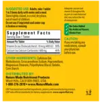 Nature Made Calcium 600 Mg With Vitamin D3 60 Tablets - Image 2