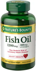 NATURE'S BOUNTY FISH OIL 120 SOFTGELS