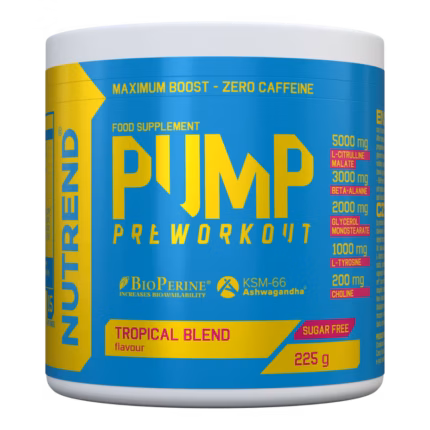 Nutrend Pump Pre-workout without caffeine 15 Servings