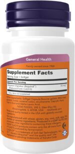 NOW FOOD UBIQUINOL CoQH-CF 60 SOFTGELS - Image 2