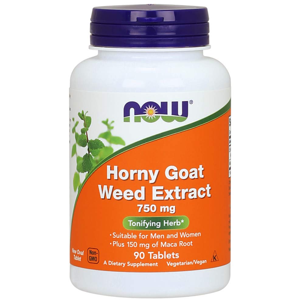 NOW FOODS HORNY GOAT WEED EXTRACT 750 MG 90 TABLETS