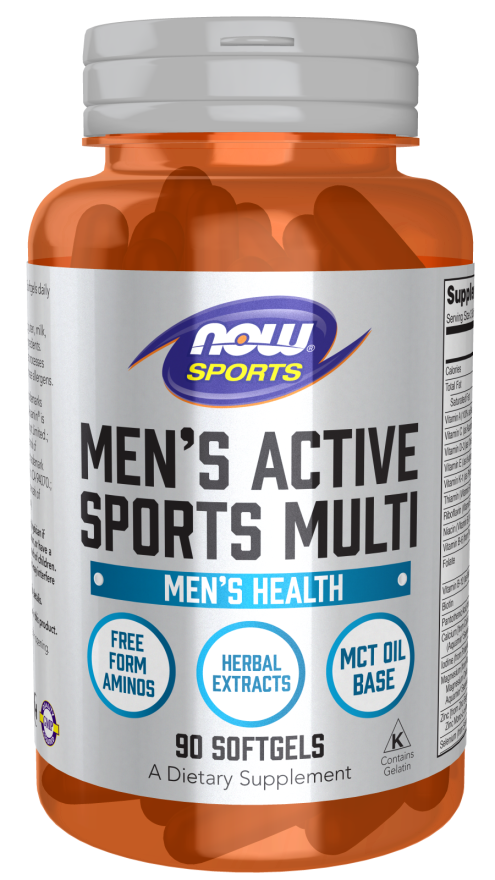 NOW SPORTS MEN'S ACTIVE SPORT MULTIVITAMIN 90 SOFTGELS