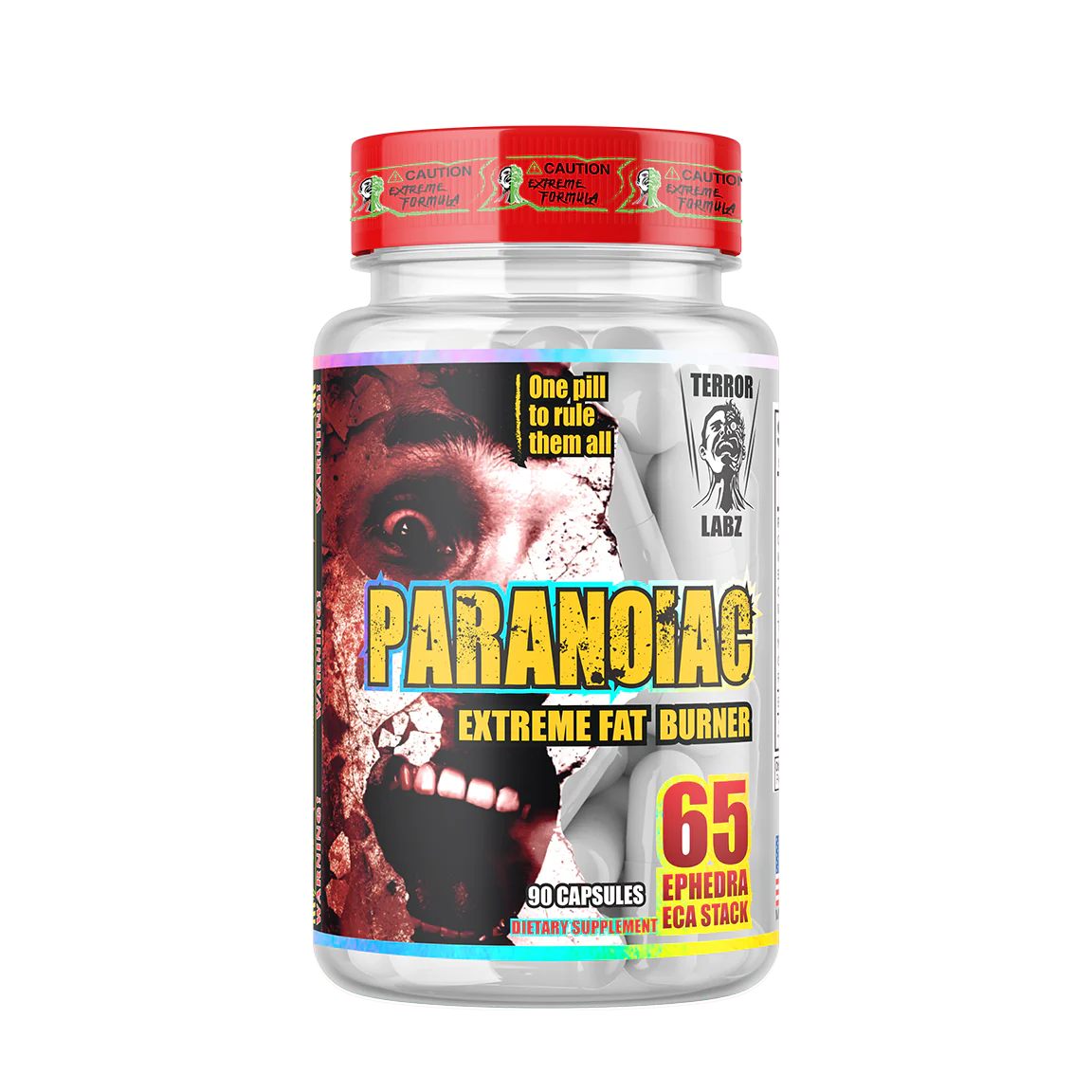TERROR LABZ PARANOIAC HIGH STIM FAT BURNER  90 CAPSULES