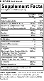 RULE1 ROAR PRE-WORKOUT 30 SERVINGS - Image 2