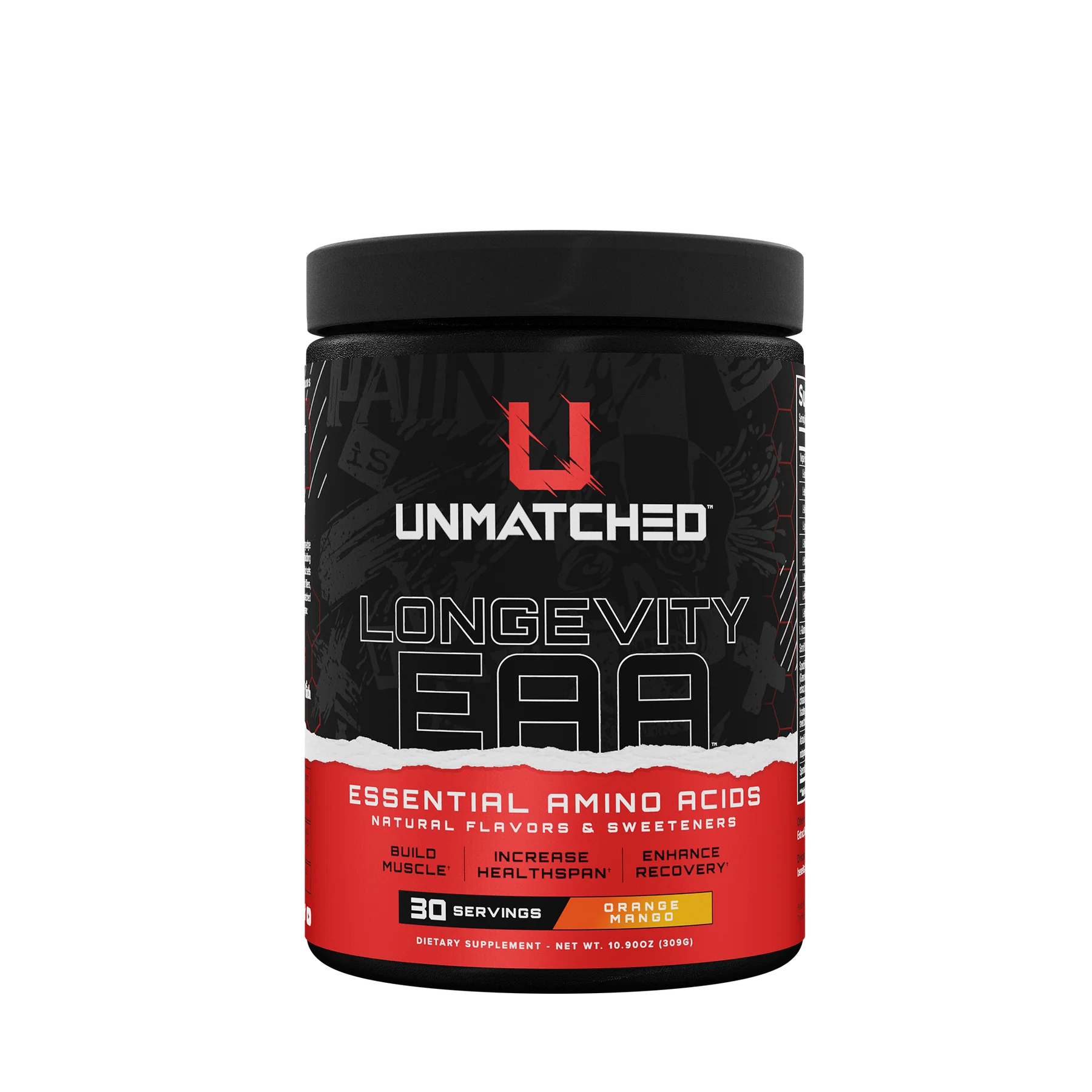 UM-EAA.webp UNMATCHED SUPPS LONGEVITY EAA (ESSENTIAL AMINO ACIDS) 30 SERVINGS - Image 1