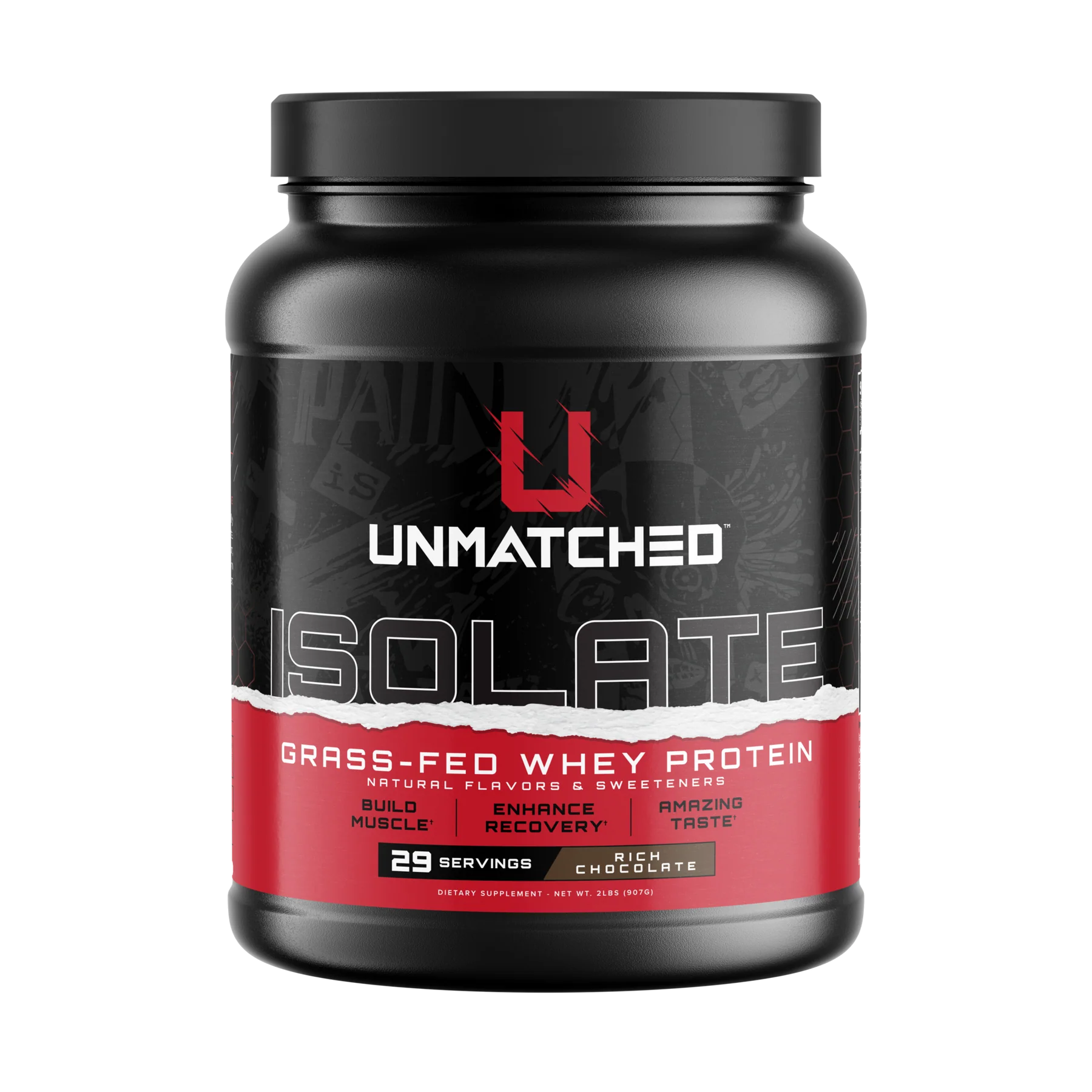 UNMATCHED SUPPS GRASS-FED WHEY PROTEIN ISOLATE 2LB