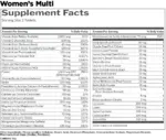 RULE1 WOMEN'S MULTIVITAMIN 60 TABLETS - Image 2