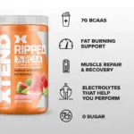 XTEND RIPPED 7G BCAA MUSCLE RECOVERY+FAT BURNING 30 SERVINGS - Image 3