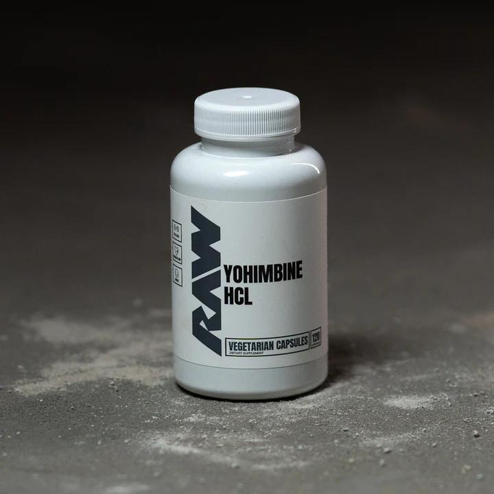 YOHIMBINE_RAW.webp RAW NUTRITION YOHIMBINE HCL 120 VEGETARIAN CAPSULES (IMPORTED) - Image 1