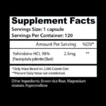 INSANE LABZ YOHIMBINE HCL 120 CAPSULES - Image 2