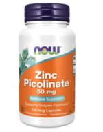 NOW FOODS ZINC PICOLINATE 50MG 120 VEG CAPSULES