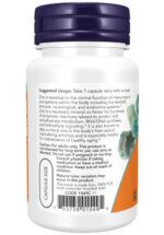 NOW FOODS ZINC PICOLINATE 50MG 60 VEG CAPSULES - Image 3