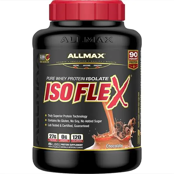 ALLMAX ISOFLEX: WHEY ISOLATE PROTEIN POWDER 5LBS