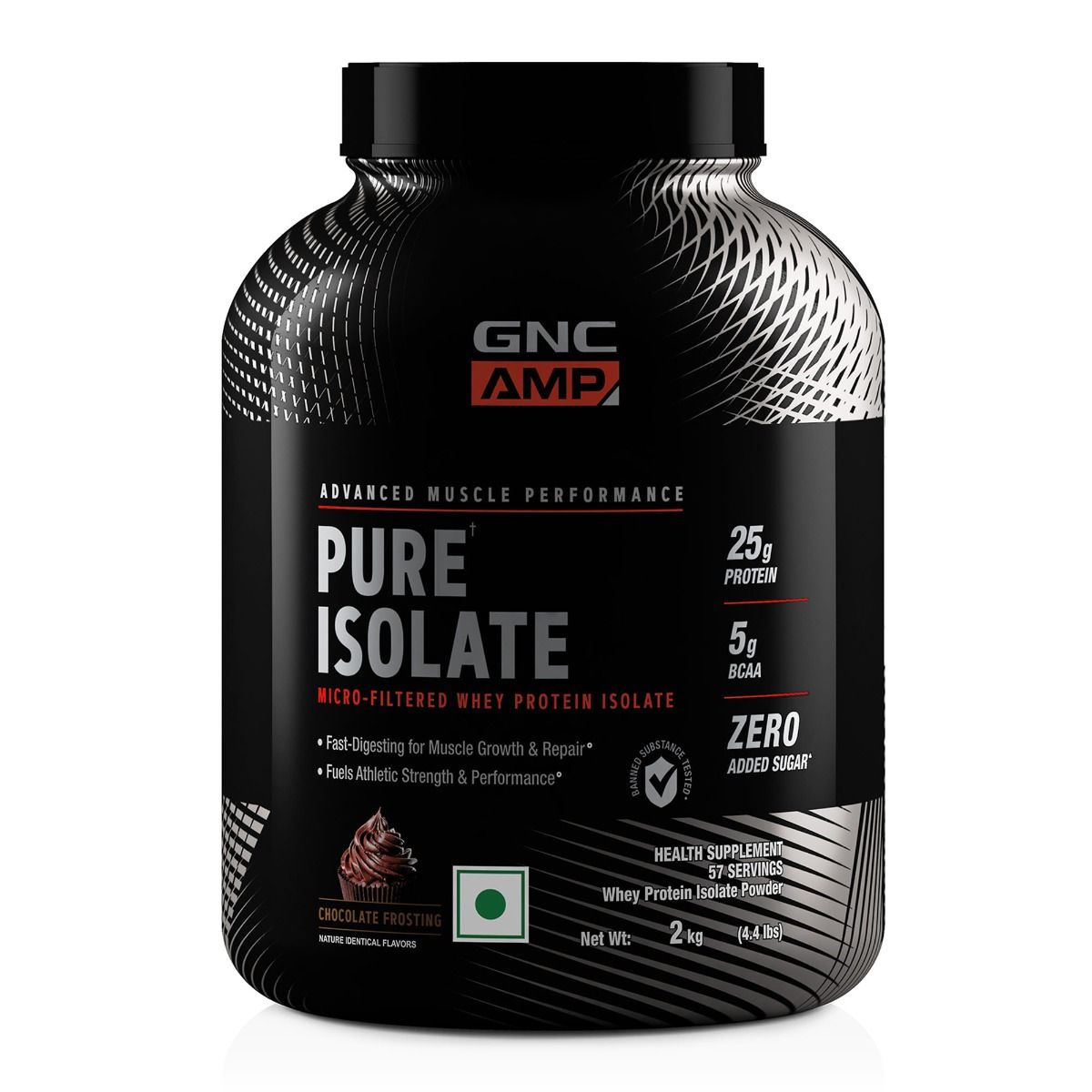 GNC AMP Pure Isolate - 4.4 lbs, 2 kg