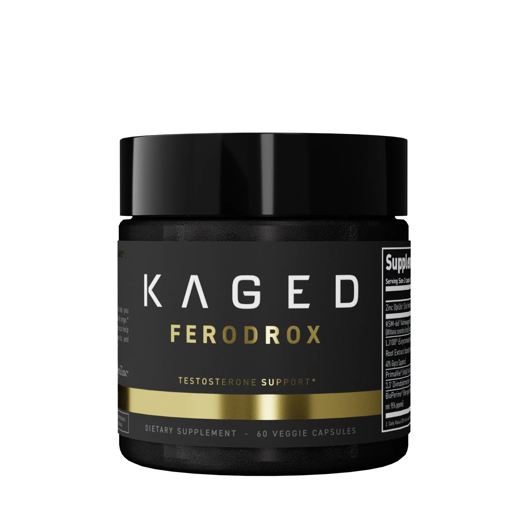 KAGED - FERODROX TESTOSTERONE  SUPPORT MATRIX -  60 VEGGIE CAPSULES