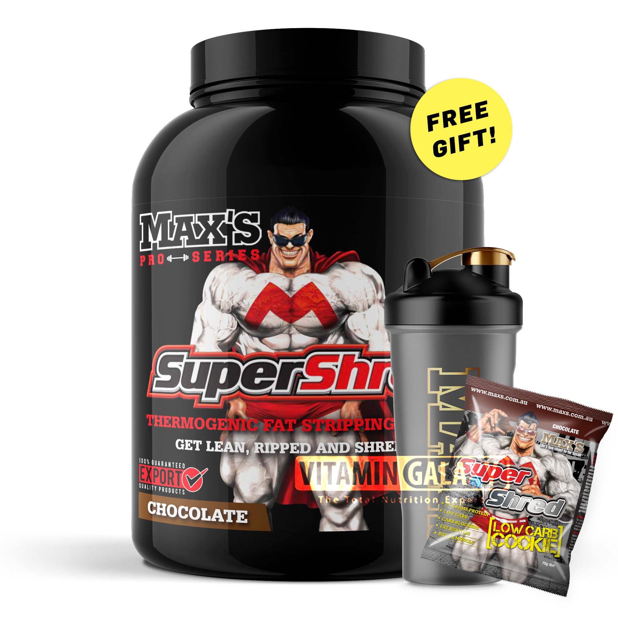 MAX'S SUPER SHRED ADVANCED FAT BURNING PROTEIN 4 LB